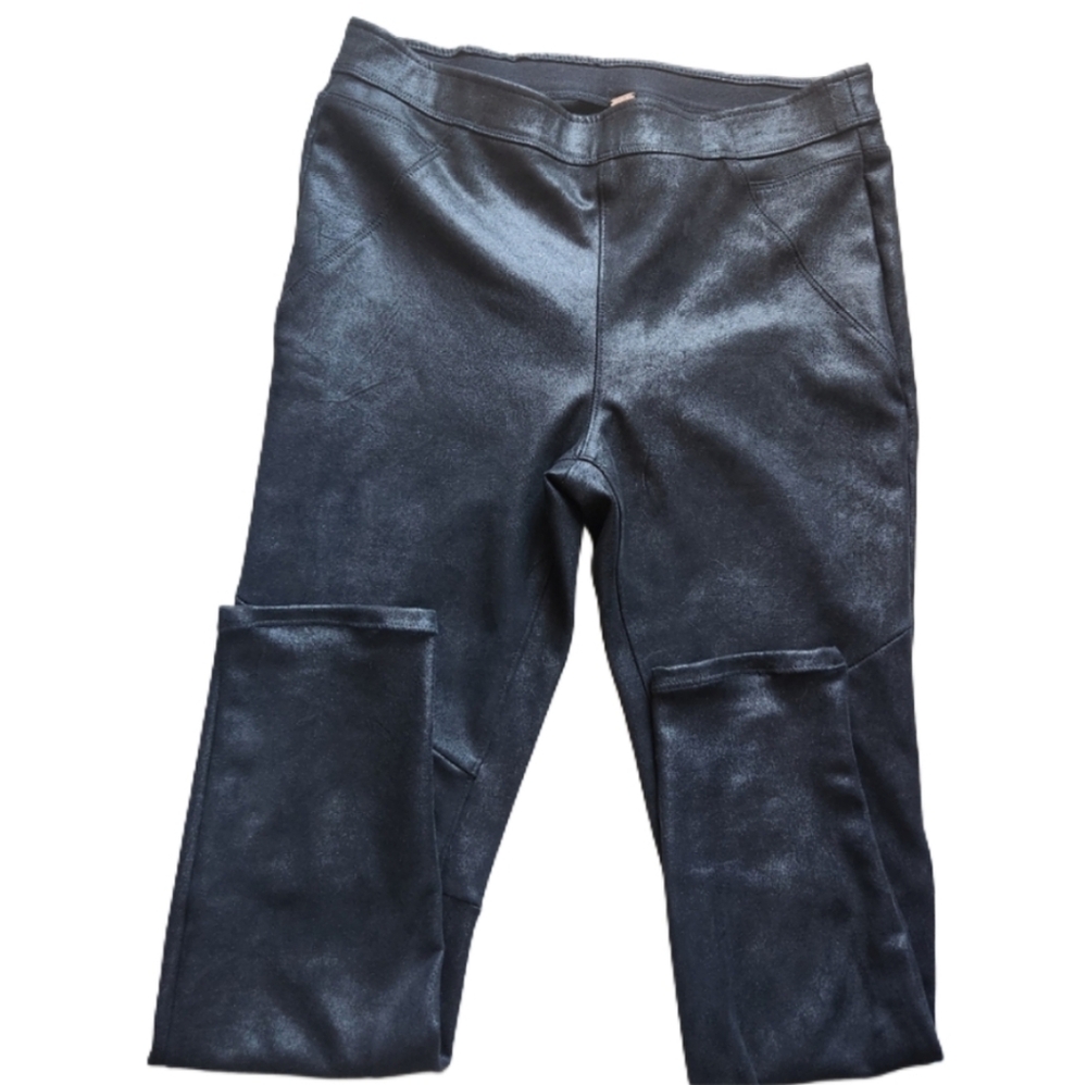 We The Free size 10 pants stretch leggings with faux leather look